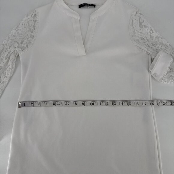 Kasper Womens Size Small White Lace Sheath Dress Work Office Career - Picture 13 of 14